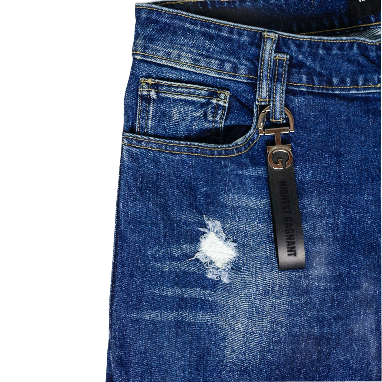 STRAIGHT STONEWASH JEANS