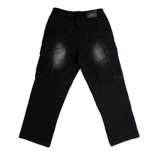 BAGGY CARGO BLACK JEANS