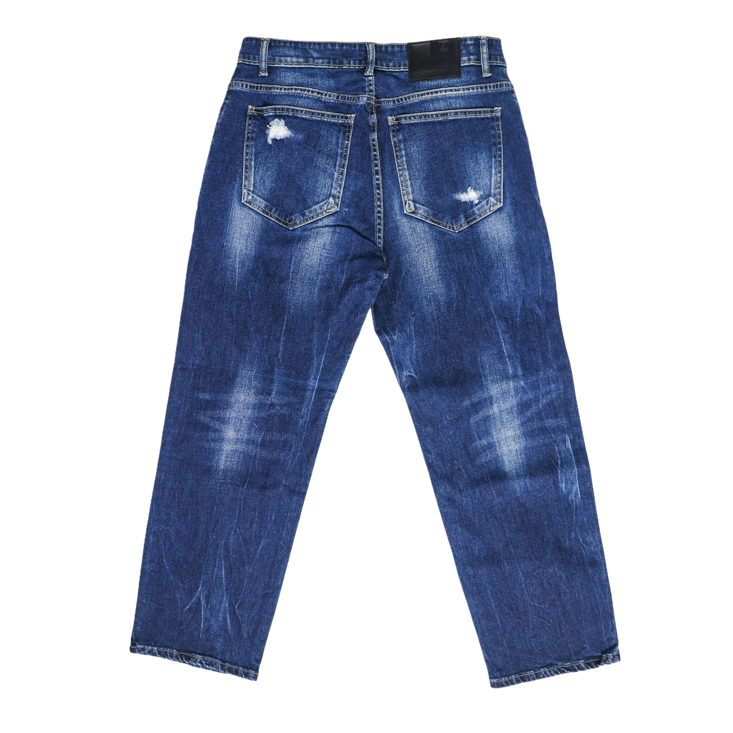 STRAIGHT STONEWASH JEANS