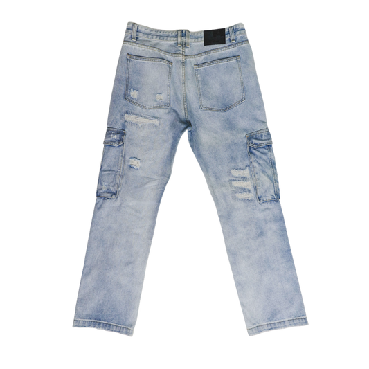 CARGO SKY BLUE JEANS