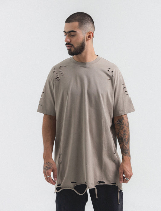 DRY SAGE RIPPED TEE