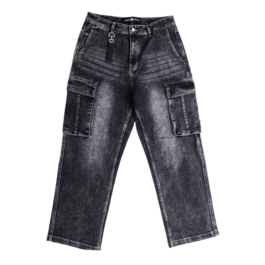 BAGGY CARGO GRAY JEANS