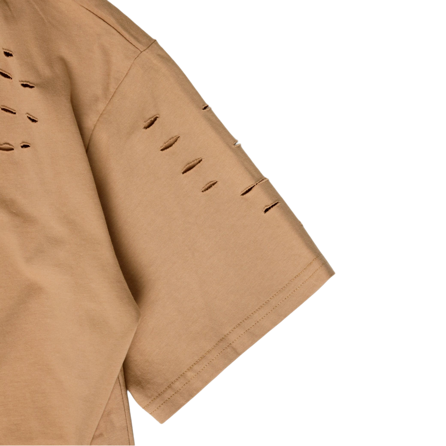 KAKI RIPPED TEE