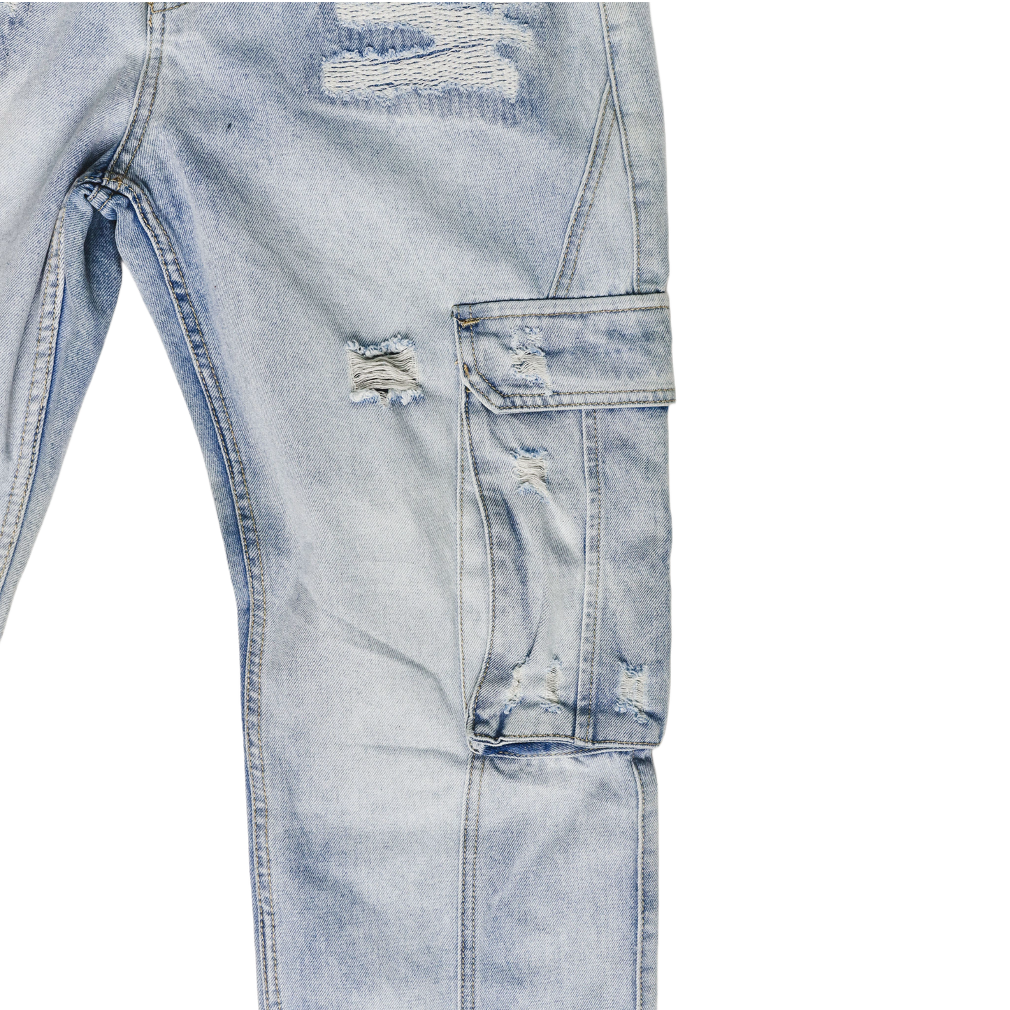 CARGO SKY BLUE JEANS