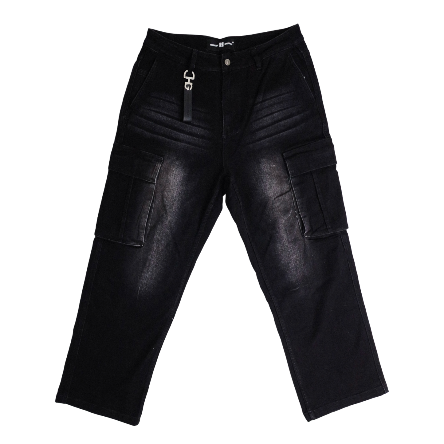 BAGGY CARGO BLACK JEANS