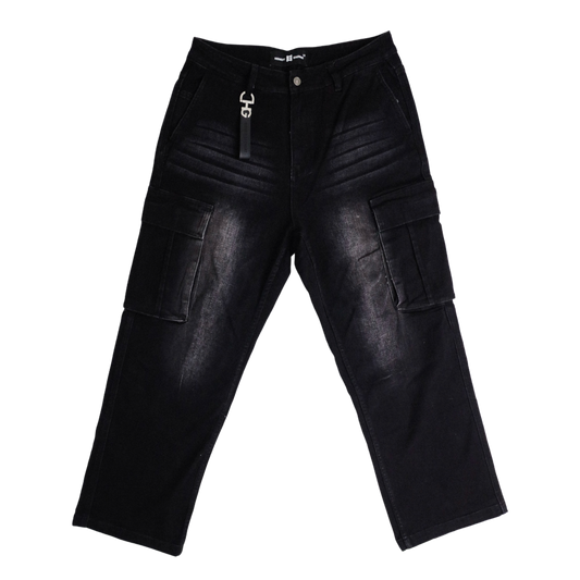 BAGGY CARGO BLACK JEANS