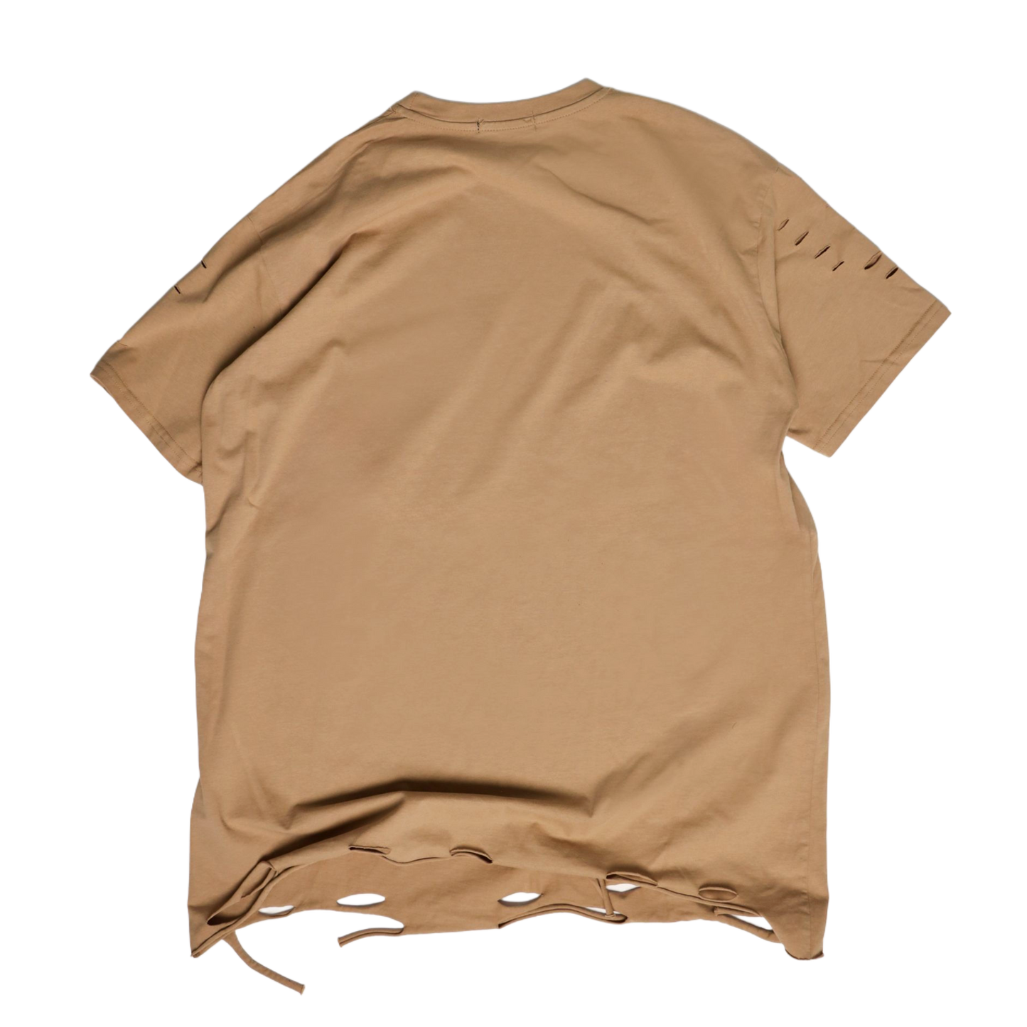 KAKI RIPPED TEE
