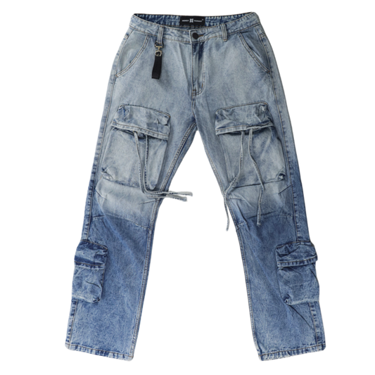 SKY FADE CARGO JEANS