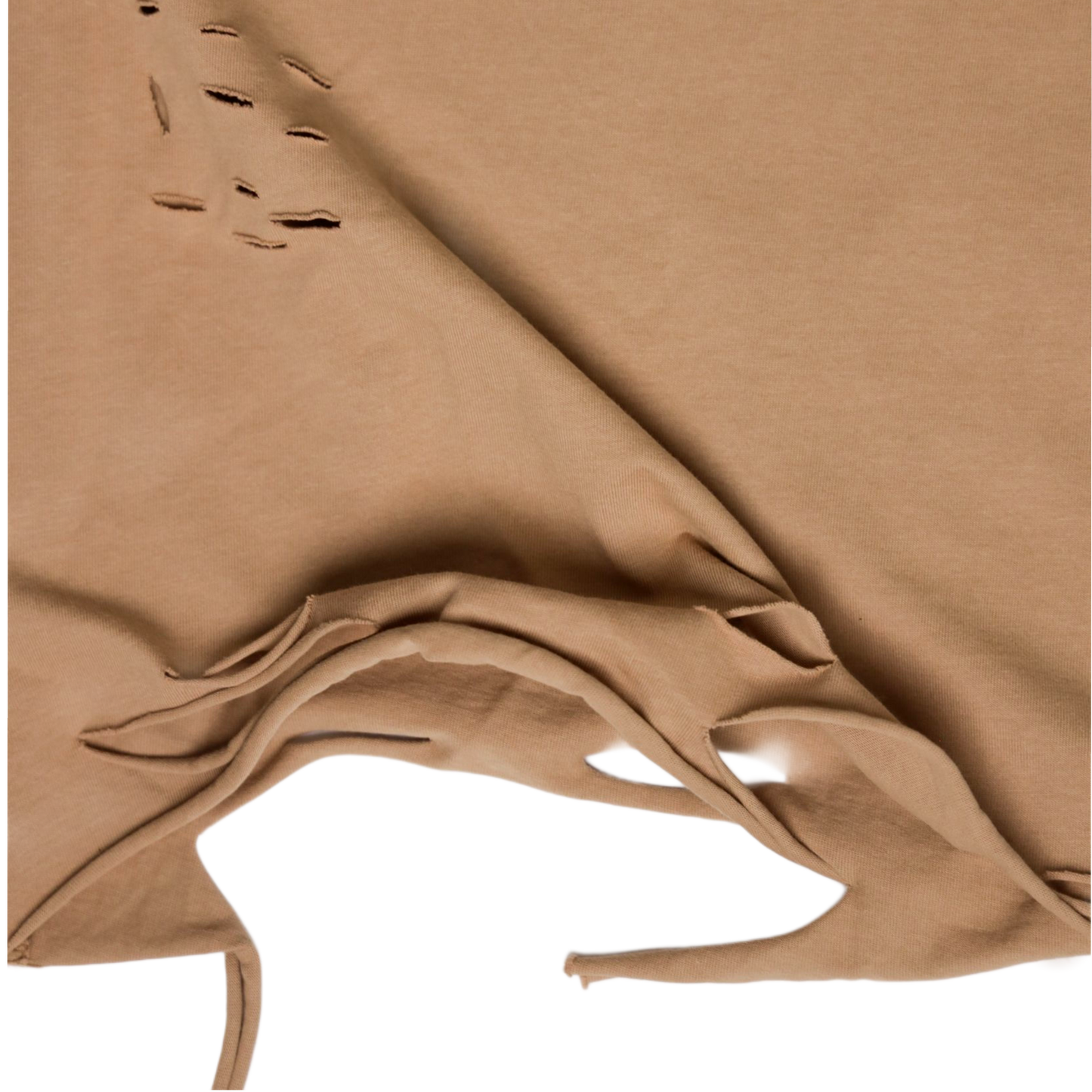 KAKI RIPPED TEE