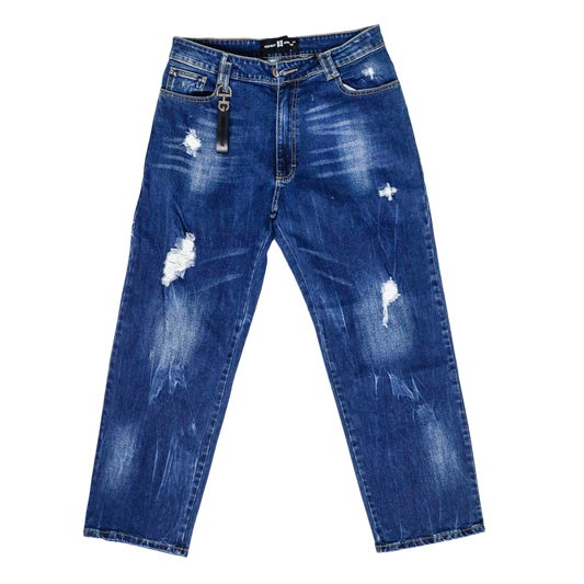 STRAIGHT STONEWASH JEANS