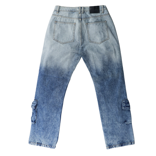 SKY FADE CARGO JEANS