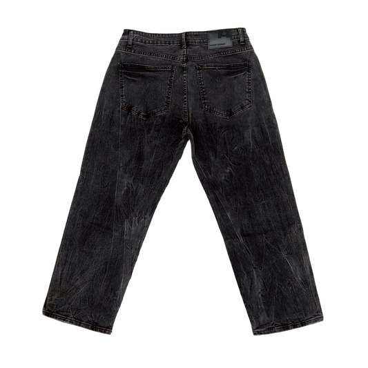 STRAIGHT FADED GRAY JEANS