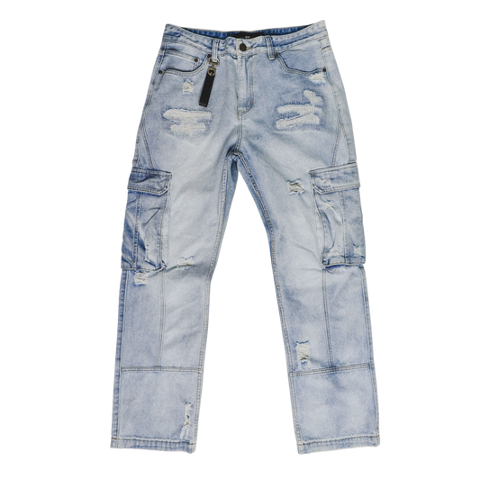 CARGO SKY BLUE JEANS