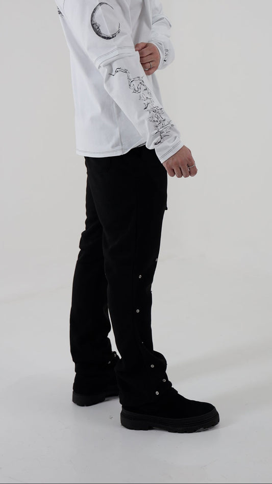 RIVET FLARE SWEATPANTS