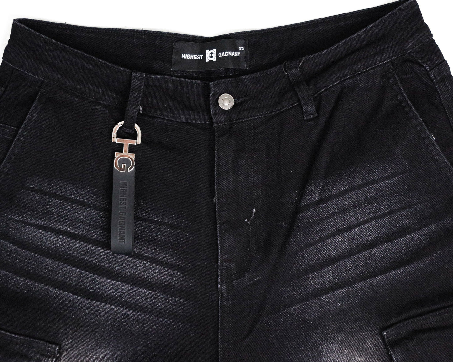 BAGGY CARGO BLACK JEANS